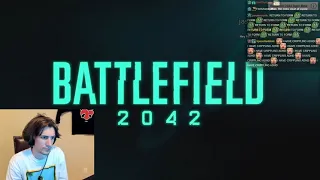 xQc Reacts to Battlefield 2042 | Open Beta Trailer