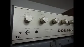 How to repair weak distorted channel Realistic SA 1000 home stereo amplifier D-Lab