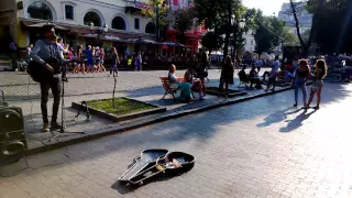 Одесса, июль 2016, уличные музыканты, Street musicians, Гитарист Владимир 3