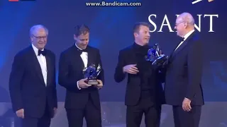 Kimi Raikkonen 100% DRUNK in FIA Prize Giving Event