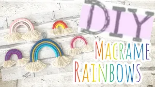 HOW TO MAKE A DIY MACRAME RAINBOW 🌈 step by step macrame rainbow tutorial