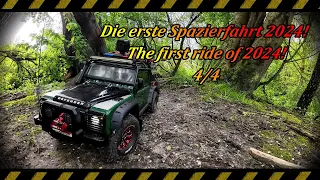 Traxxas TRX 4 RC Crawler Land Rover Defender. Die erste Spazierfahrt 2024! 4/4 ASMR FPV