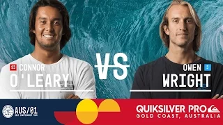 Connor O'Leary vs. Owen Wright - Quiksilver Pro Gold Coast 2017 Quarterfinals, Heat 3