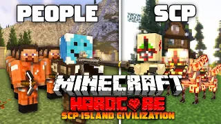 100 Players Simulate a HUGE Minecraft Civilization on SCP Island