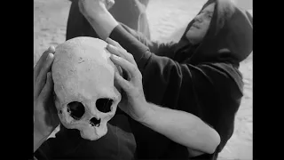 The Seventh Seal (1957) by Ingmar Bergman, Clip: Procession - skulls and scourging and Memento mori.