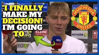 URGENT! SEE WHAT RASMUS HOJLUND SAID IN HIS LAST INTERVIEW! MADE THE TRANSFER DECISION!?MAN UTD NEWS