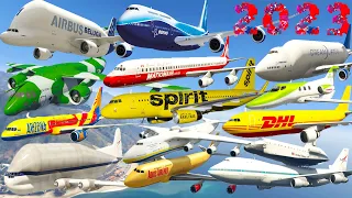 GTA V: 2023 New Year's Day Civil Aircraft Plane Pack Best Extreme Longer Crash and Fail Compilation