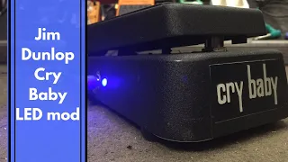 Jim Dunlop Cry Baby wah wah LED Mod