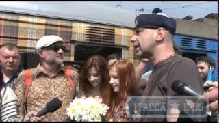 Одесса, «вагон Дружбы» прибыл в составе поезда «Львов-Одесса»