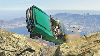 GTA 5 - Cars VS Mount Chiliad CRASH COMPILATION Ep.8