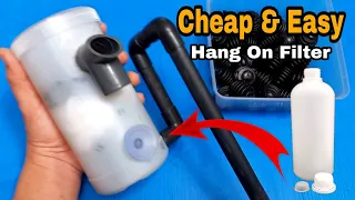 Hang on back filter DIY |How to make fish tank filter at home