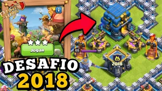 COMO COMPLETAR NOVO DESAFIO DO CLASH OF CLANS (DESAFIO DE 2018)