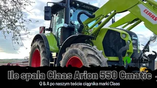 Ile spala Claas Arion 550 Cmatic i inne kwestie - Q&A po teście ciągnika marki Claas | Farmer.pl