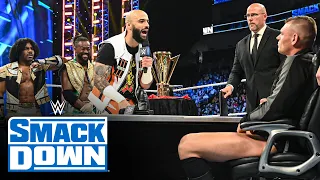 The New Day interrupt contract signing between Ricochet and Gunther: SmackDown, Dec. 9, 2022