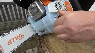 Stihl Komfort Benzin-Motorsäge MS 212C-BE ausführlich erklärt, Video Bedienungsanleitung