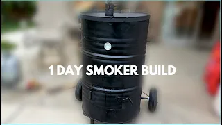 One Day DIY Smoker Build And Cook  | Ugly Drum Smoker |