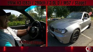 TEST BMW X3 E83 / Stage1 / 280CH / 3.0L D / M57 / DD AUTO 🏎️ (prod.Gxnius)