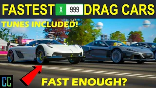 *2021 UPDATED* TOP 25 X999 FASTEST Drag Cars In Forza Horizon 4 W/ Tunes! Is The Jesko Fast Enough?