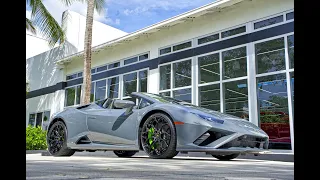 Lamborghini Huracan Evo Spyder, Lamborghini Murcielago, Huracan Performate BULLS at Lamborghini Miam