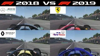 F1 2018 VS F1 2019: Engine sound comparison