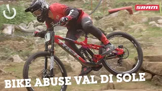 THE SMASHIEST! Val di Sole World Cup DH Bike Abuse Slow Motion