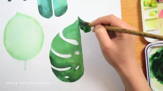 Painting Tropical Leaves