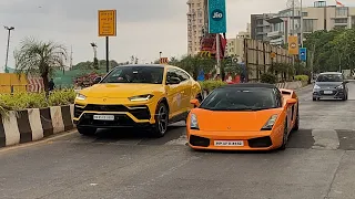 SUPERCARS IN MUMBAI - Lamborghini Gallardo, Urus, Porsche , BMW M6, Gaguar