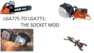 LGA775 TO LGA771 Socket Mod