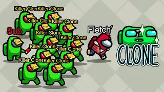 New KILLER CLONES Sabotage in Among Us! (Clone Mod)