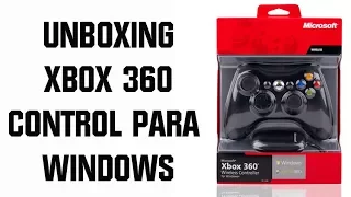 UNBOXING - CONTROL ALAMBRICO PARA PC GAMING MICROSOFT XBOX 360