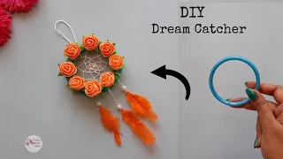 Mini Dream Catcher Tutorial | DIY Tiny Dream Catcher using old bangle | DIY Car Mirror Hanging