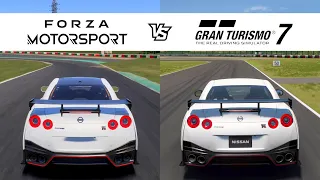 Forza Motorsport vs Gran Turismo 7 - Nissan GT-R R35 Nismo - FH5 vs FM8 Comparison