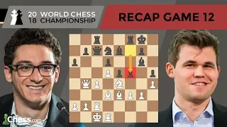 Carlsen vs Caruana (Game 12 Analysis) | World Chess Championship 2018