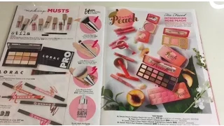 ASMR  * Makeup CATALOG  💕 Gum Chewing , Magazine Whisper Ramble