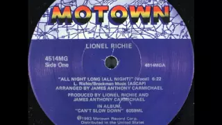 Lionel Richie - All Night Long (All Night) (12'' Extended Vocal Version)