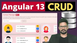 Angular 13 CRUD | Contact Manager App in Angular | Angular Tutorial | 2022