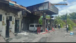 Vehicle fire at Patel's Spirit Gas Station in Captain Cook