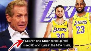 NBA WORLD REACTS TO LEBRON RECRUITING STEPHEN CURRY! WILL THEY PLAY TOGETHER?