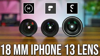 Moment, ShiftCam, & PolarPro 18mm iPhone 13 Lens Comparison