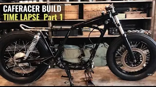 CAFE RACER BUILD｜TIME LAPSE  Part 1｜YAMAHA SR400