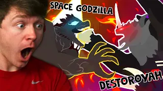 GRENDEL SPACE GODZILLA vs KNULL DESTOROYAH the SYMBIOTE BATTLE! (Reaction)