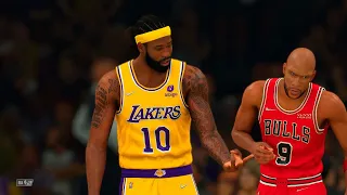 NBA 2K22 - '95-'96 Bulls vs. LA Lakers [1080p 60 FPS]