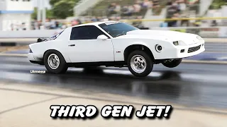 THIRD GEN JET! WICKED TURBO '86 CAMARO! 8.02 SEC! (NOW IN THE 7'S!) 500 MILE DRAG WEEKEND BYRON!