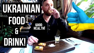 Englishman Reaction to Ukrainian Food in Kyiv Ukraine: Chicken Kiev & Salo!