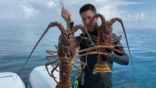 Monster Bahamas Lobsters with Hicks Family