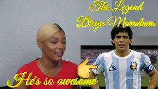 Clueless new American football Fan Reacts to Football fan reacts to Diego Maradona