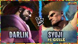 SF6 ▰ Ryu ( Darlin ) Vs. Ranked #1 Guile ( Syuji )『 Street Fighter 6 』