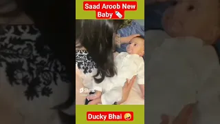 Ducky Bhai & Aroob New Born Baby 🍼 #shorts #short