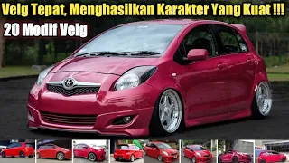 TOYOTA YARIS BAKPAO CAR MODIFICATION | Red Color | 20 Best Rims