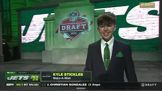 Wish Kid Kyle Stickles Brings the Energy to The NFL Draft